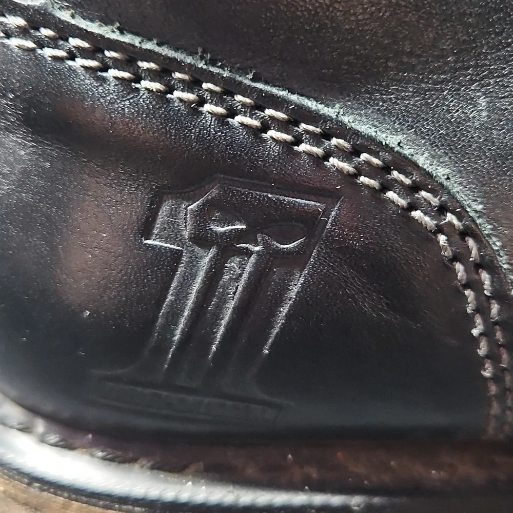 Harley-Davidson Black Leather Men's Lace-Up Boots - Picture 3 of 14